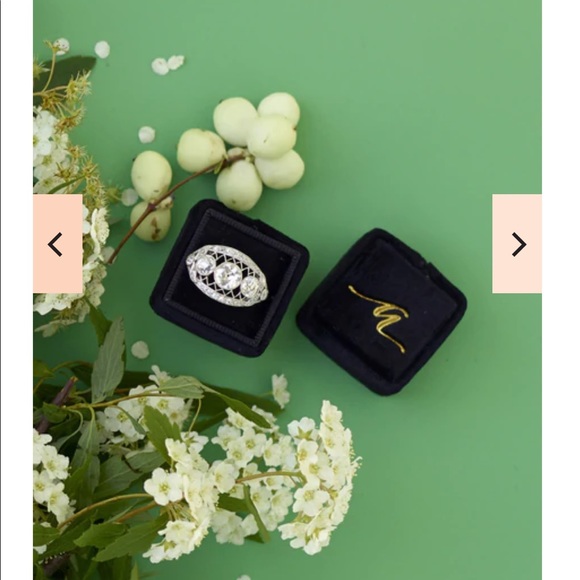 The Mrs. Box Black Velvet Box - Picture 8 of 9